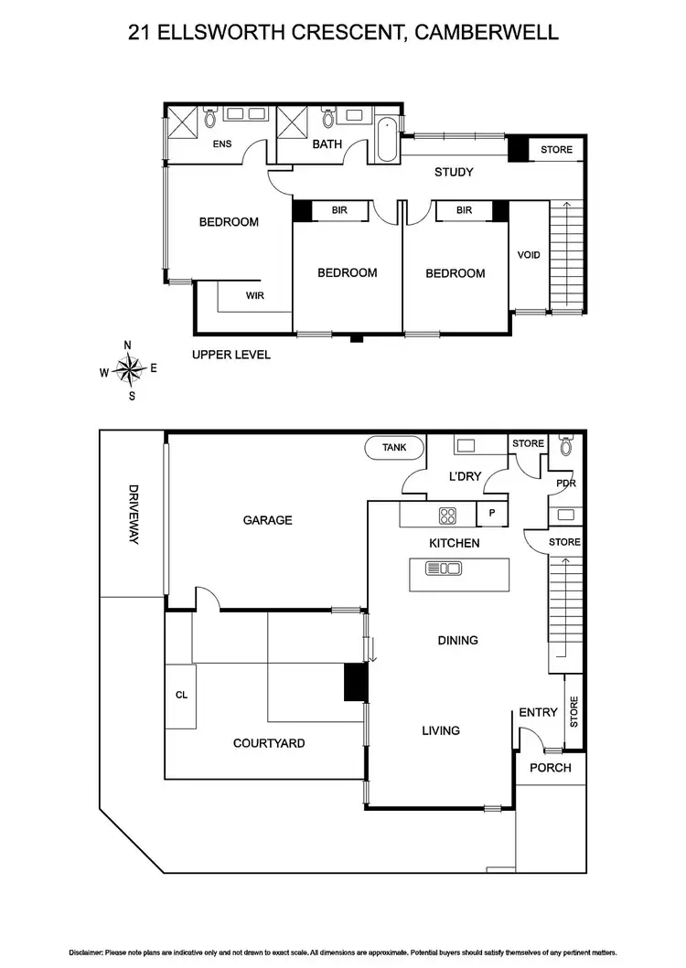 Floorplan of Homely townhouse listing, 21 Ellsworth Crescent, Camberwell VIC 3124