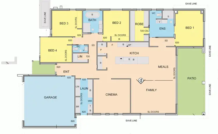 Floorplan of Homely house listing, 4 Ruthberg Drive, Sale VIC 3850