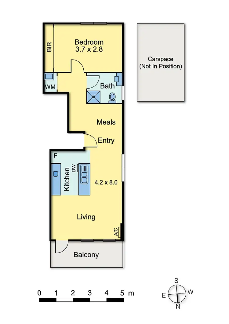 Floorplan of Homely apartment listing, 8B/40 Young Street, Moonee Ponds VIC 3039