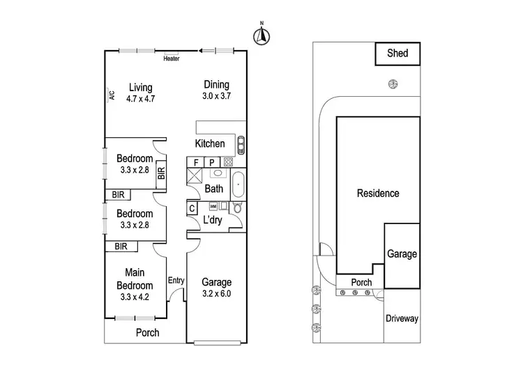 Floorplan of Homely house listing, 46b Smith Street, Alphington VIC 3078