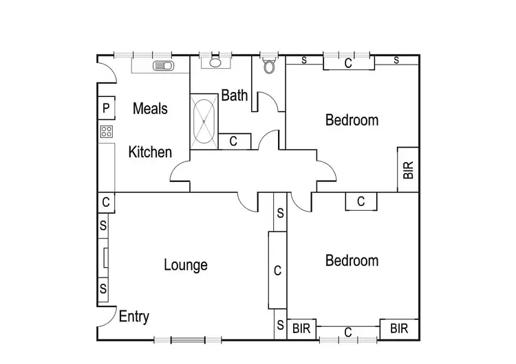 Floorplan of Homely apartment listing, 4/61-63 Maltravers Road, Ivanhoe East VIC 3079