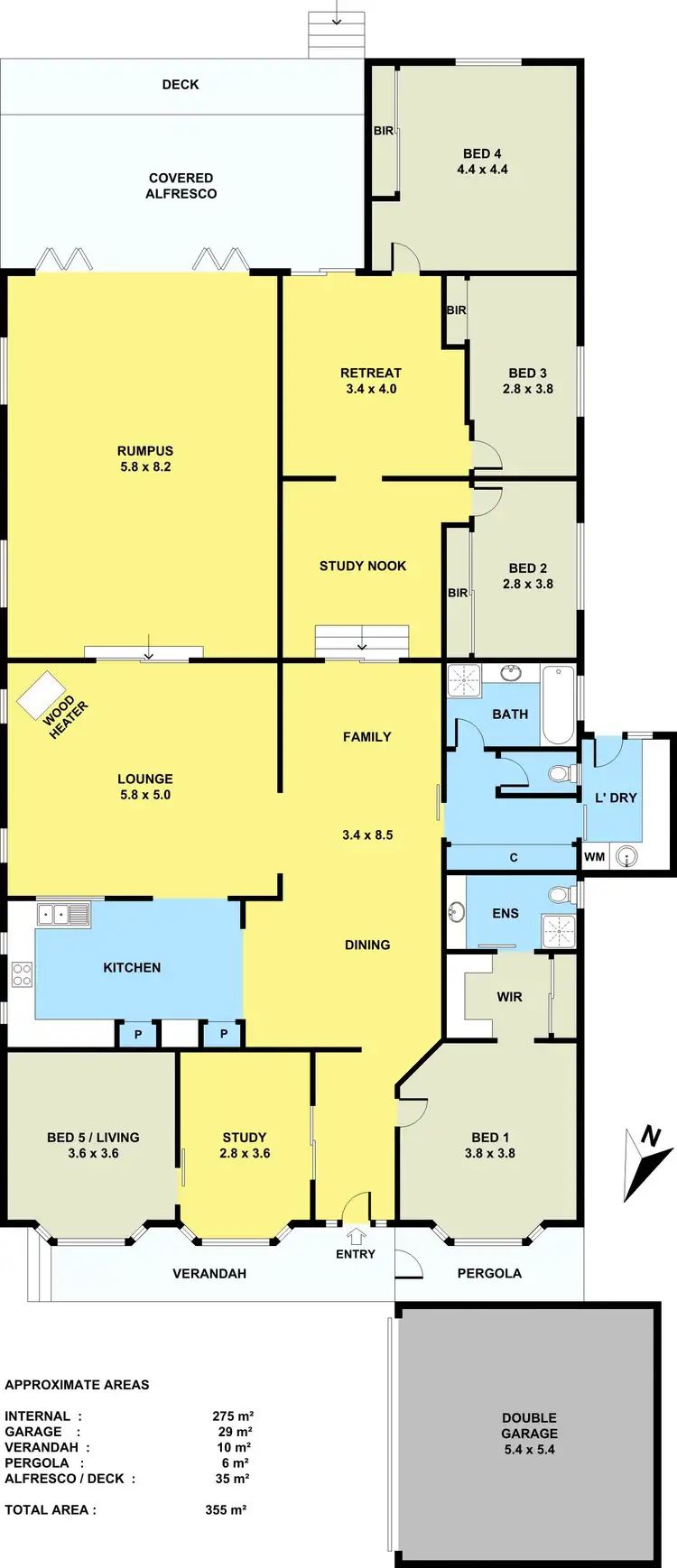 Floorplan of Homely house listing, 34 Lanier Crescent, Croydon North VIC 3136