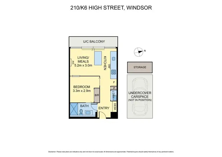 Floorplan of Homely apartment listing, 210/K6 High Street, Windsor VIC 3181