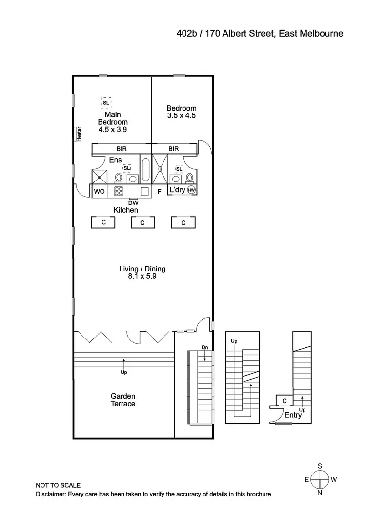 Floorplan of Homely apartment listing, 402B/170 Albert Street, East Melbourne VIC 3002