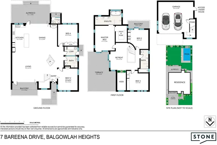 Floorplan of Homely house listing, 7 Bareena Drive, Balgowlah Heights NSW 2093