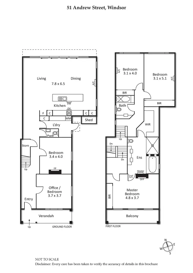 Floorplan of Homely house listing, 51 Andrew Street, Prahran VIC 3181