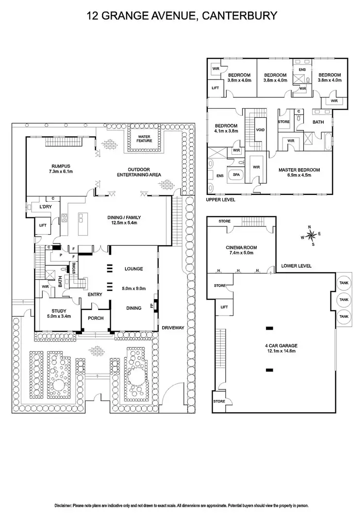 Floorplan of Homely house listing, 12 Grange Avenue, Canterbury VIC 3126