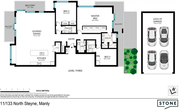 Floorplan of Homely apartment listing, 11/133 North Steyne, Manly NSW 2095