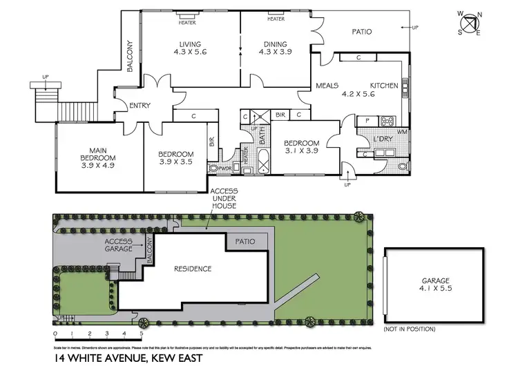 Floorplan of Homely house listing, 14 White Avenue, Kew East VIC 3102