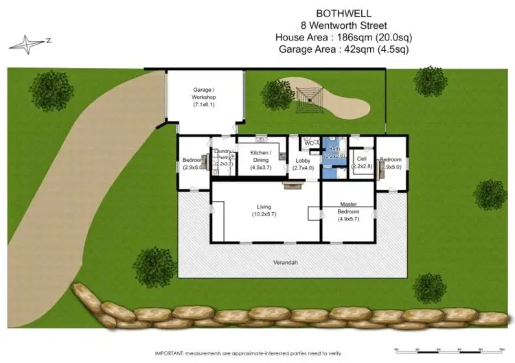 Floorplan of Homely house listing, 8 Wentworth Street, Bothwell TAS 7030
