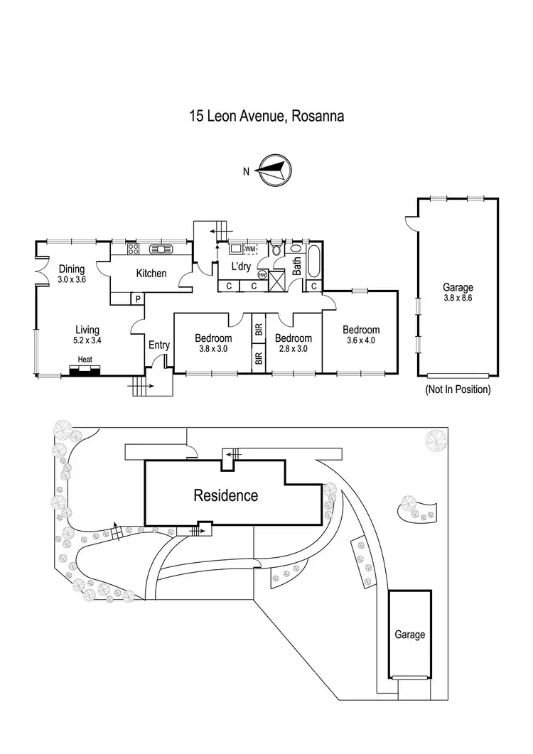 Floorplan of Homely house listing, 15 Leon Avenue, Rosanna VIC 3084