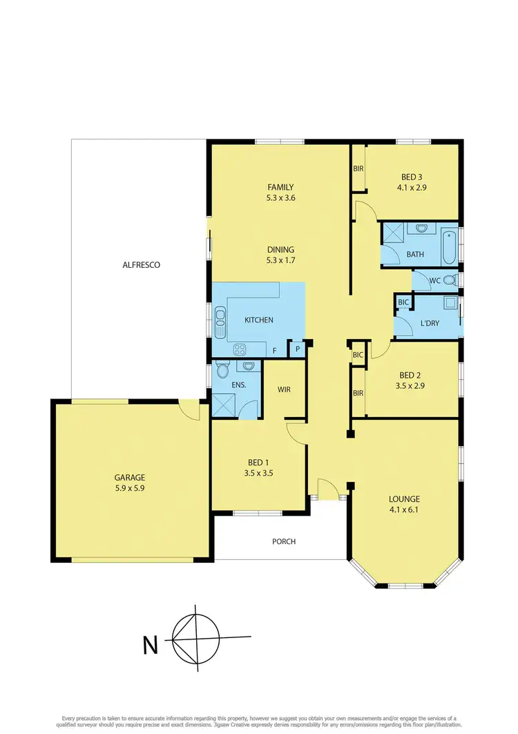 Floorplan of Homely house listing, 7 Franco Place, Lara VIC 3212