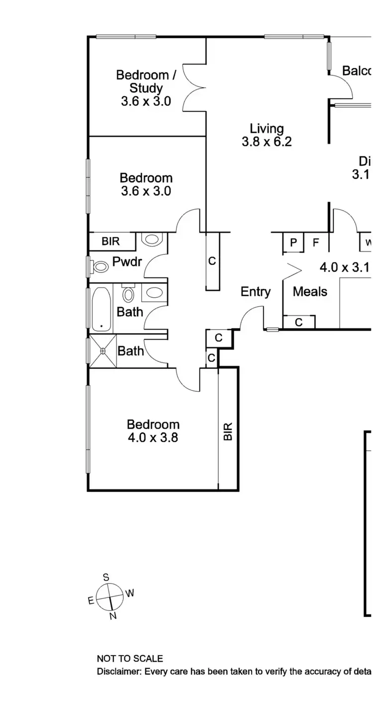 Floorplan of Homely apartment listing, 3/4 Maple Grove, Toorak VIC 3142