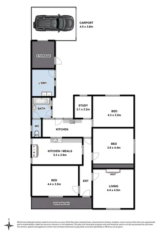 Floorplan of Homely house listing, 42 Clarke Street, Newtown VIC 3220