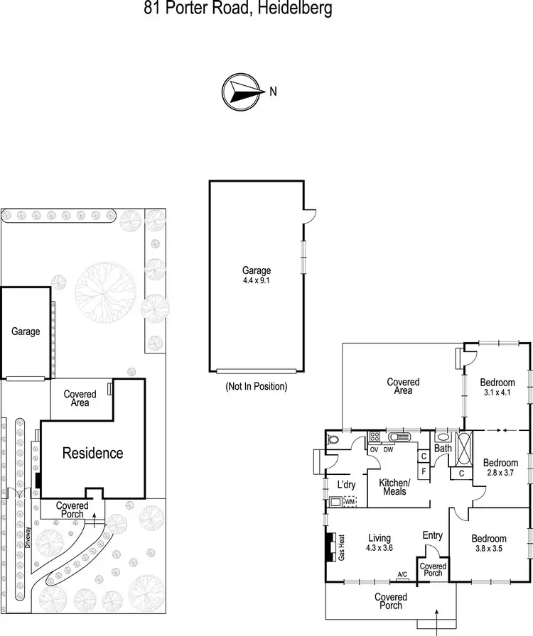Floorplan of Homely house listing, 81 Porter Road, Heidelberg Heights VIC 3081