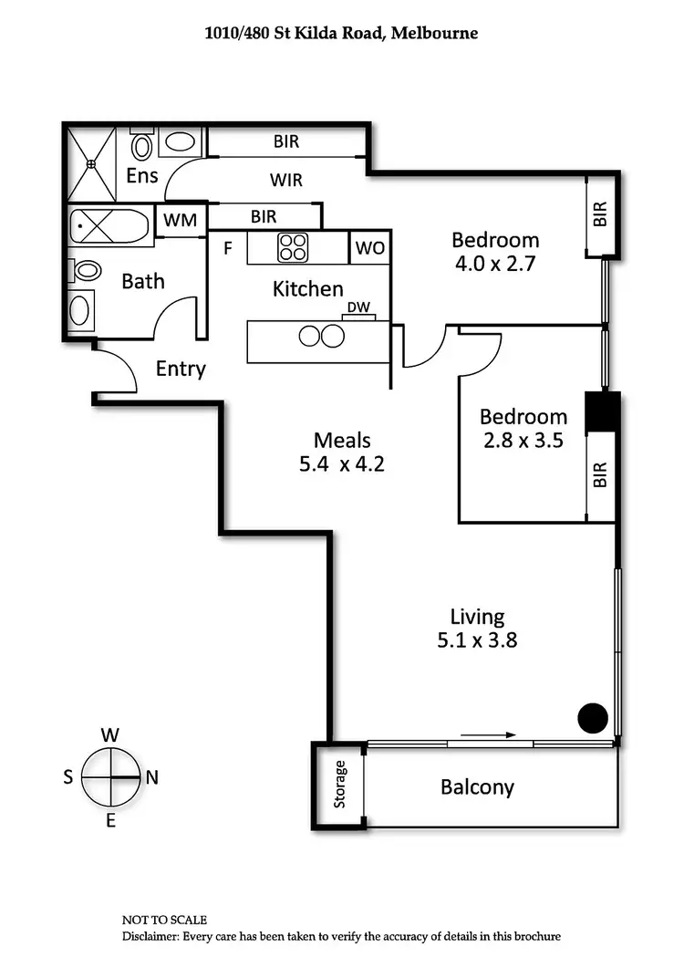 Floorplan of Homely apartment listing, 1010/480 St Kilda Road, Melbourne VIC 3004