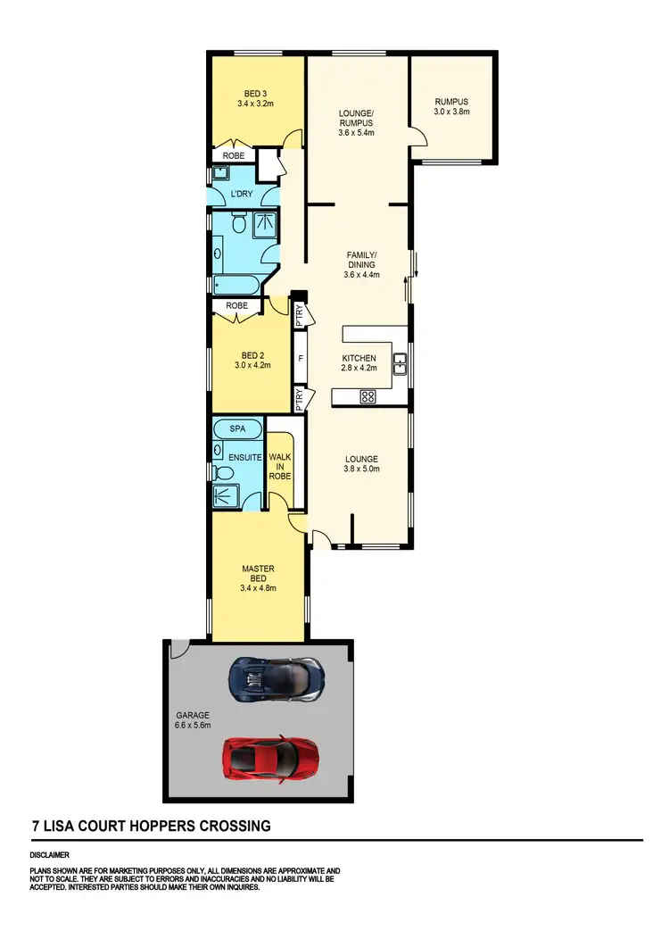 Floorplan of Homely house listing, 7 Lisa Court, Hoppers Crossing VIC 3029