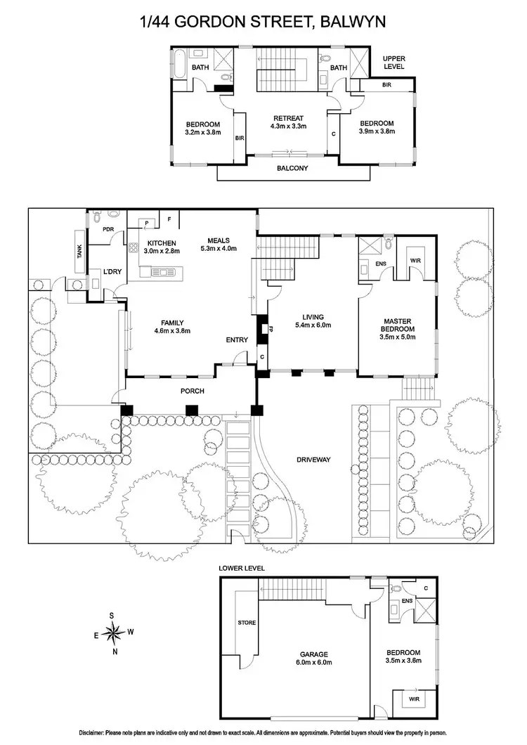 Floorplan of Homely house listing, 44 Gordon Street, Balwyn VIC 3103