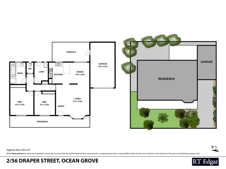 Floorplan of Homely unit listing, 2/56 Draper Street, Ocean Grove VIC 3226