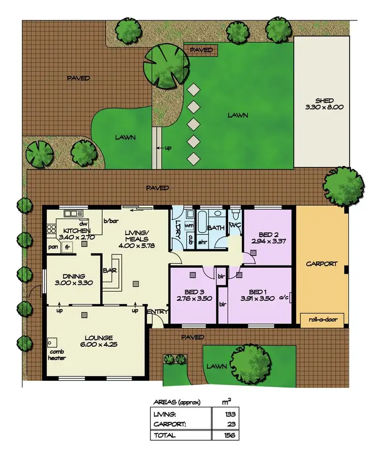 Floorplan of Homely house listing, 24 Wecoma Court, Craigmore SA 5114