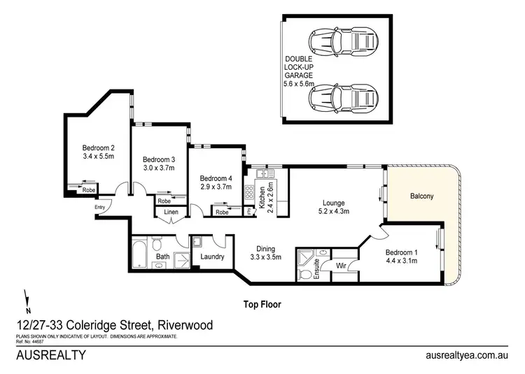 Floorplan of Homely apartment listing, 12/27-33 Coleridge Street, Riverwood NSW 2210