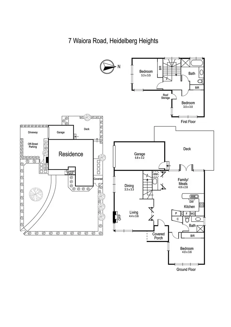 Floorplan of Homely house listing, 7 Waiora Road, Heidelberg Heights VIC 3081