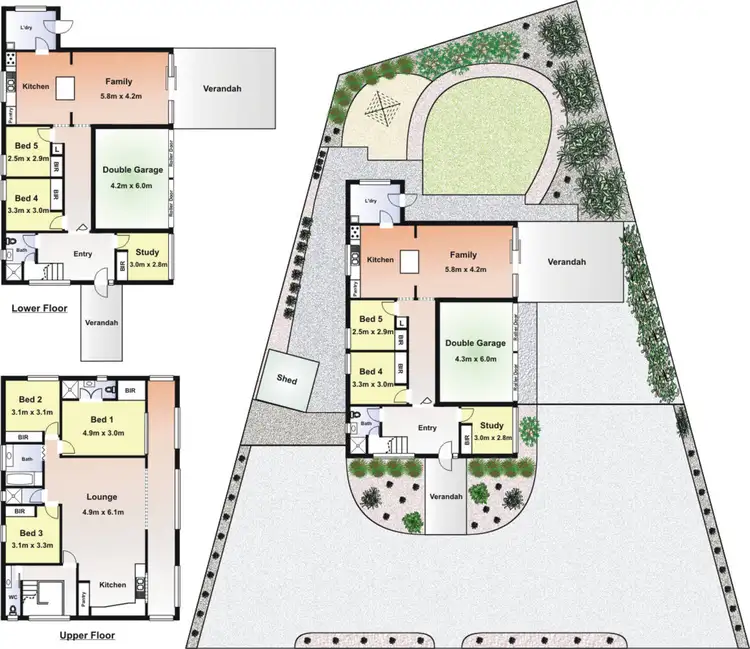 Floorplan of Homely house listing, 66 Olympic Parade, Dromana VIC 3936