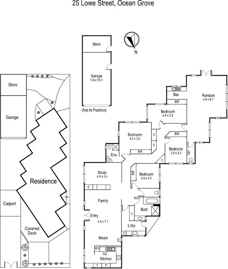 Floorplan of Homely house listing, 25 Lowe Street, Ocean Grove VIC 3226
