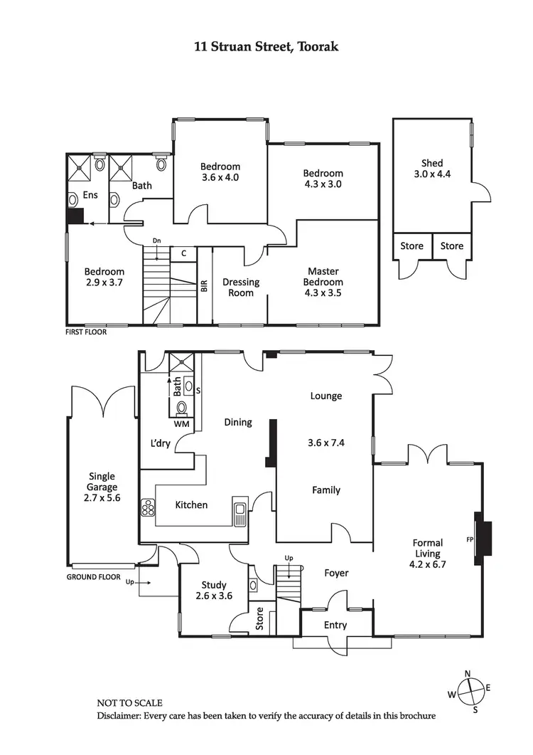 Floorplan of Homely house listing, 11 Struan Street, Toorak VIC 3142