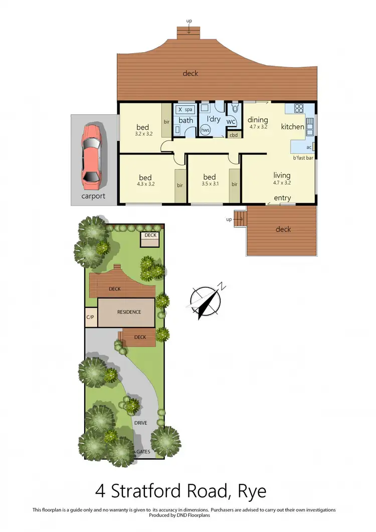 Floorplan of Homely house listing, 4 Stratford Road, Rye VIC 3941
