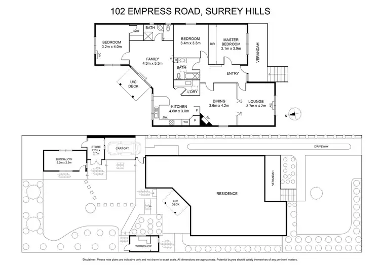 Floorplan of Homely house listing, 102 Empress Road, Surrey Hills VIC 3127
