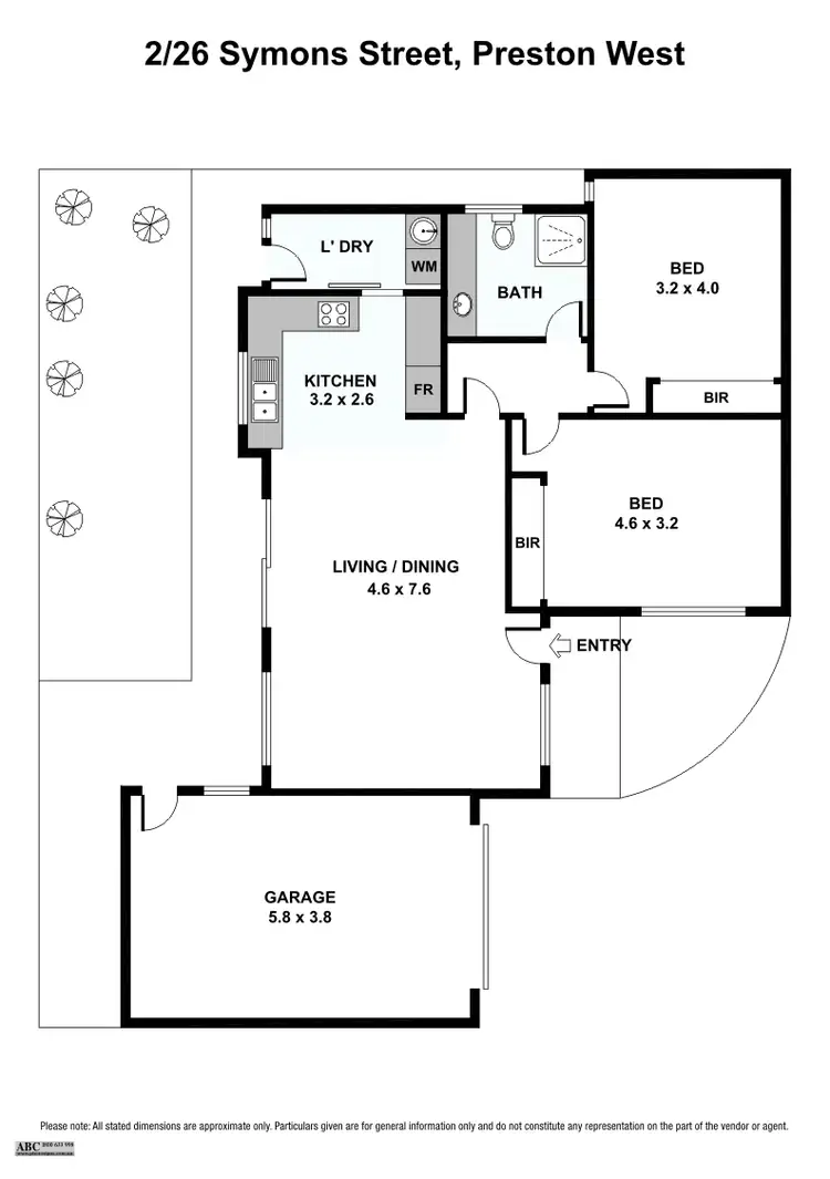 Floorplan of Homely unit listing, 2/26 Symons Street, Preston VIC 3072