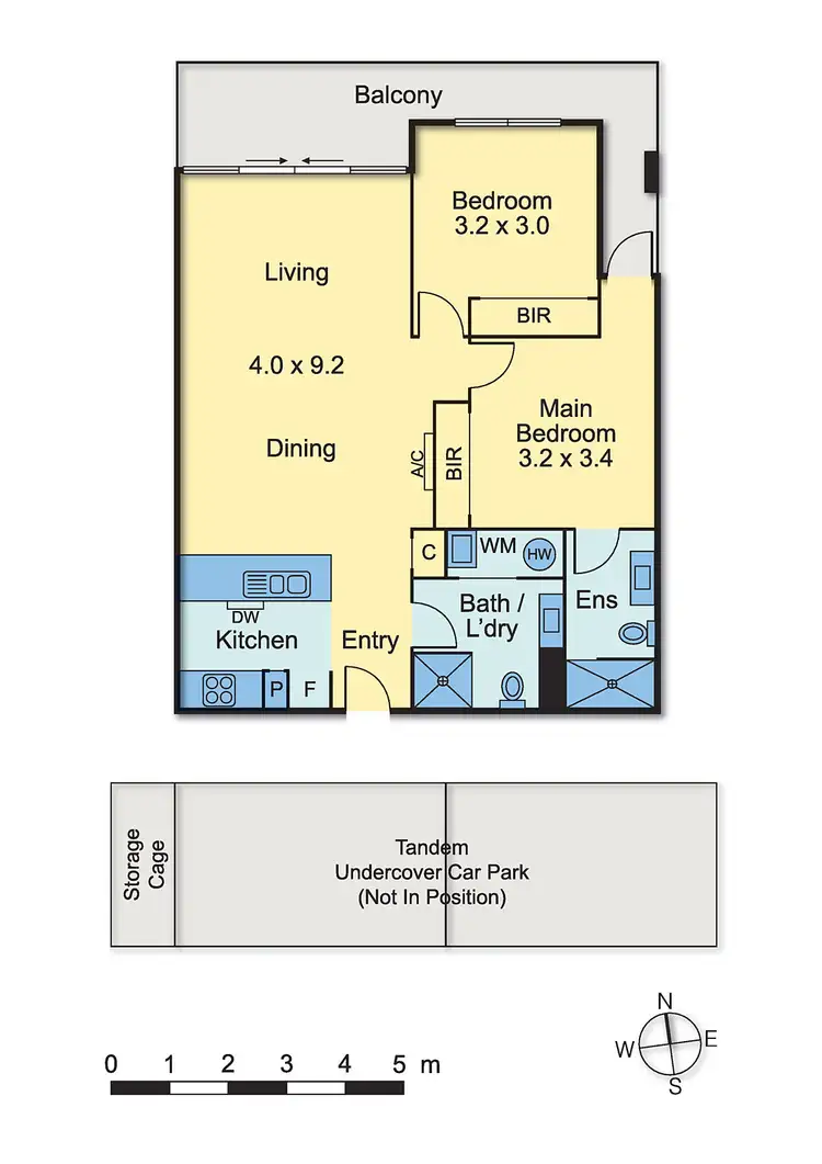 Floorplan of Homely apartment listing, 302/55 Cumberland Drive, Maribyrnong VIC 3032