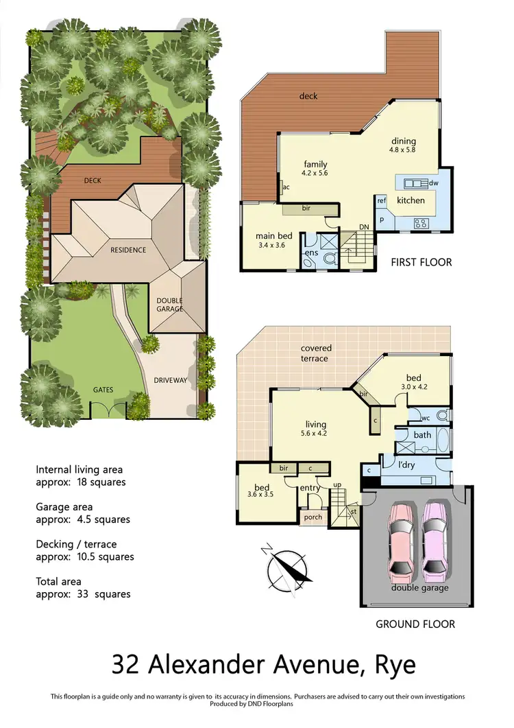 Floorplan of Homely house listing, 32 Alexander Avenue, Rye VIC 3941