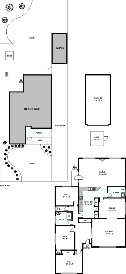 Floorplan of Homely house listing, 6 Biscayne Drive, Mount Waverley VIC 3149