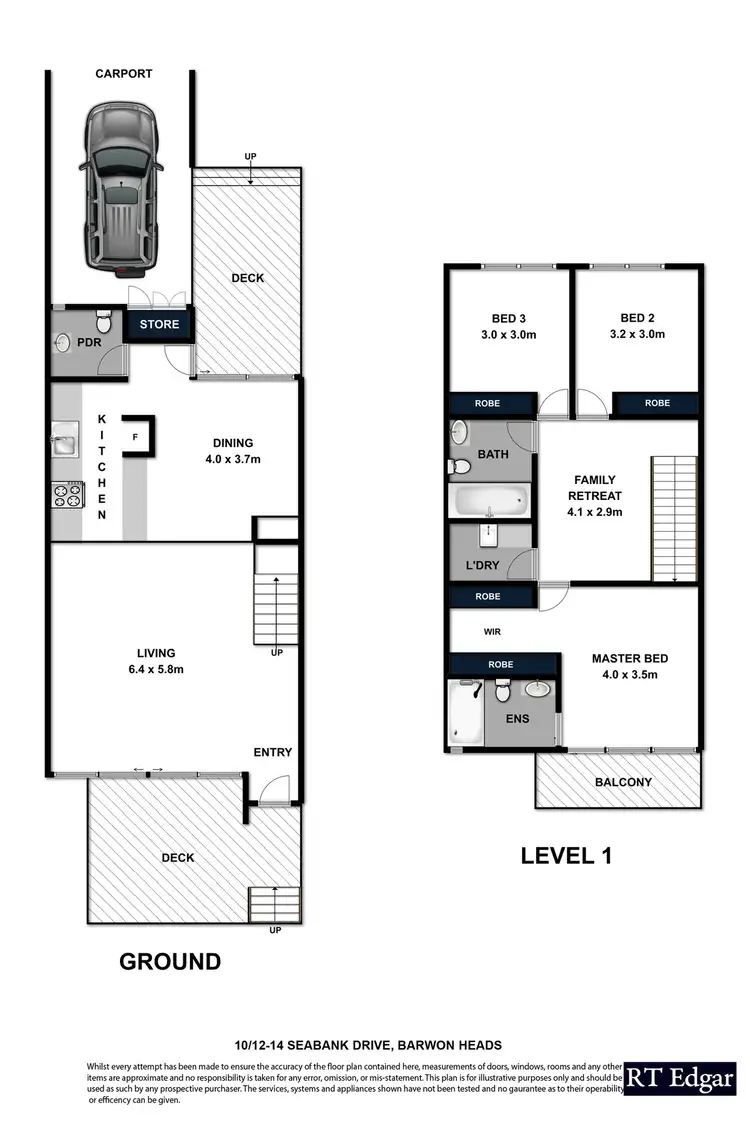 Floorplan of Homely townhouse listing, 10/12-14 Seabank Drive, Barwon Heads VIC 3227