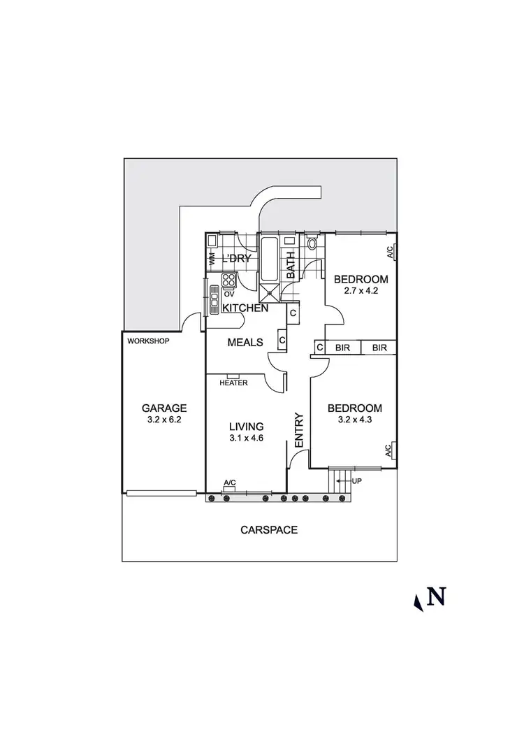 Floorplan of Homely unit listing, 3/85 Medway Street, Box Hill North VIC 3129
