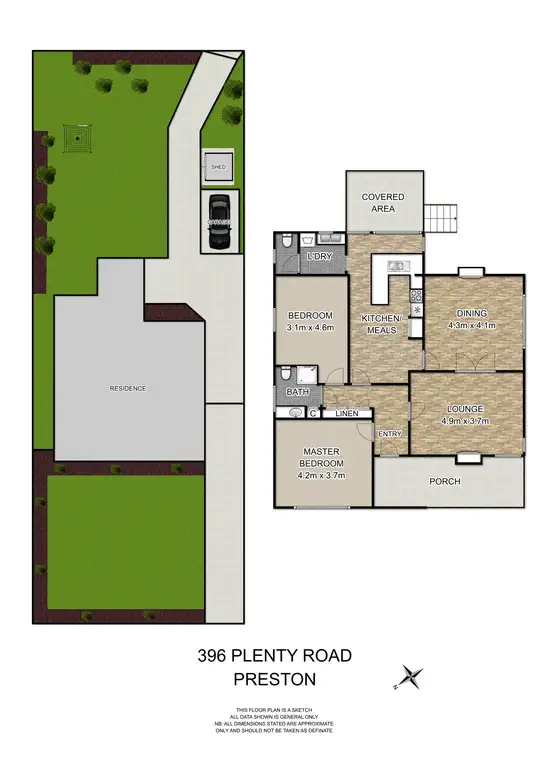 Floorplan of Homely house listing, 396 Plenty Road, Preston VIC 3072