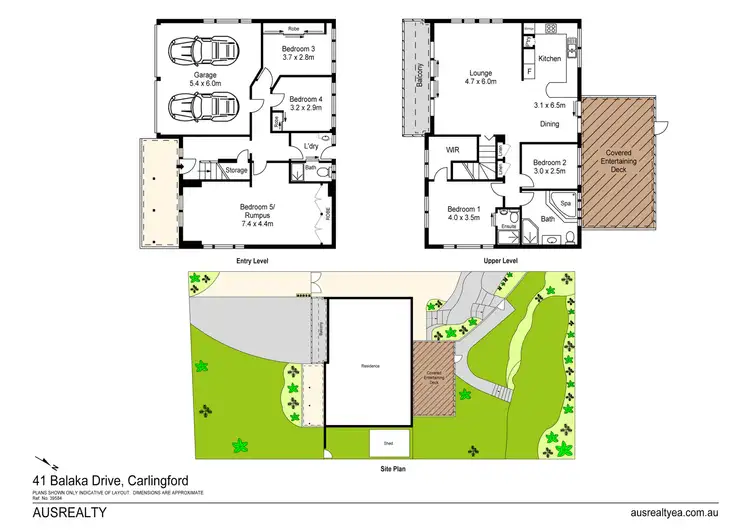 Floorplan of Homely house listing, 41 Balaka Drive, Carlingford NSW 2118