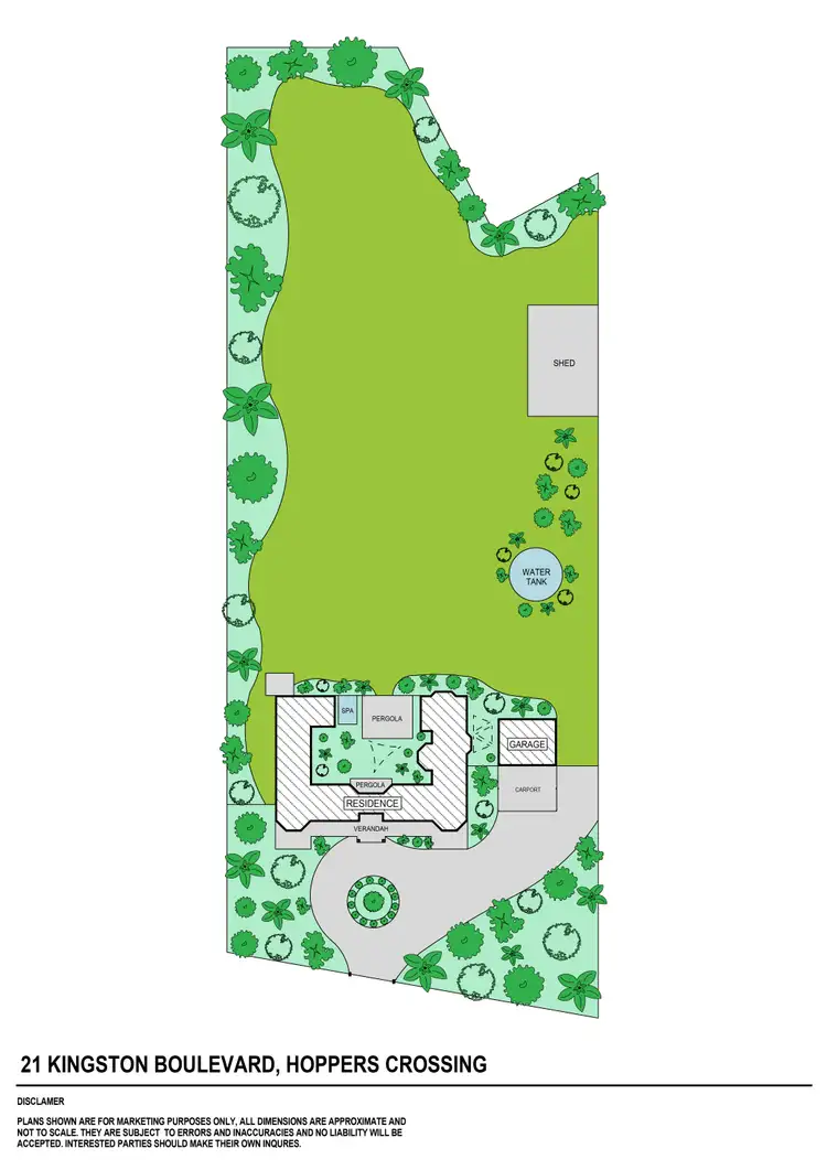 Floorplan of Homely house listing, 21 Kingston Boulevard, Hoppers Crossing VIC 3029