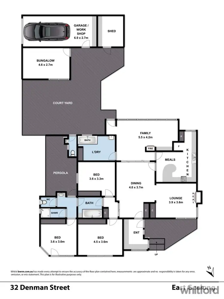 Floorplan of Homely house listing, 32 Denman Street, East Geelong VIC 3219