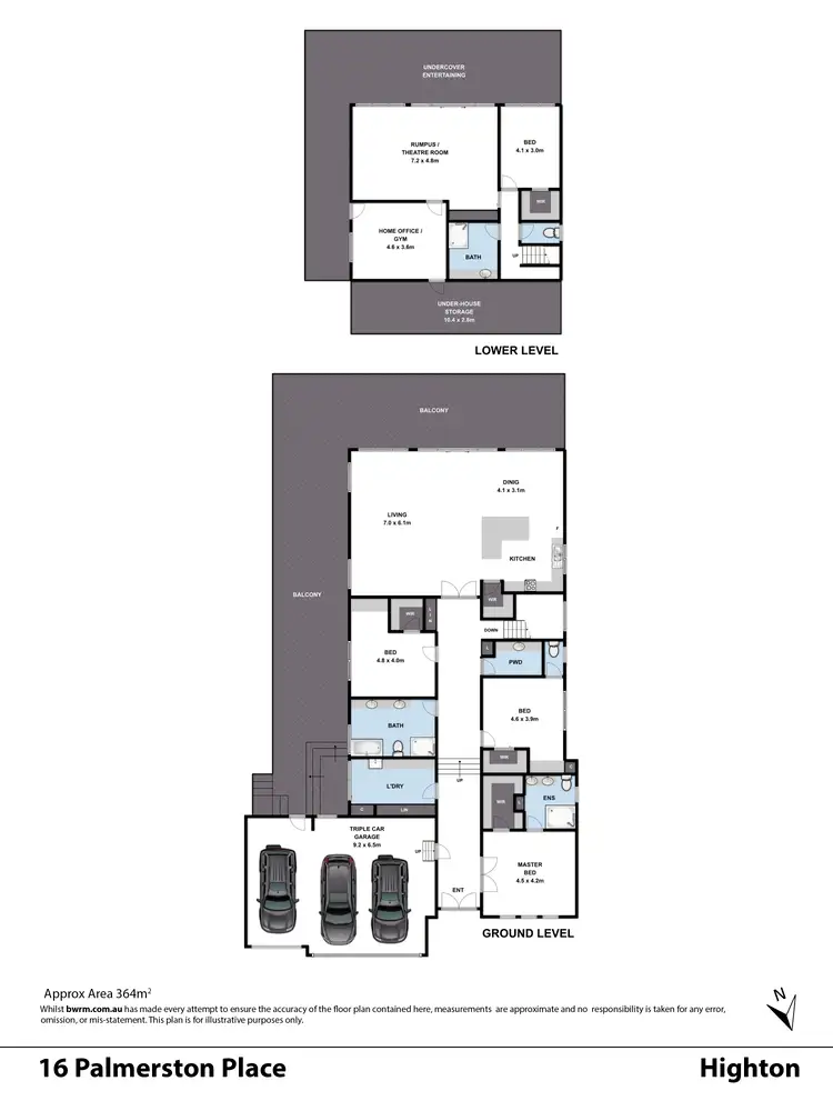 Floorplan of Homely house listing, 16 Palmerston Place, Highton VIC 3216