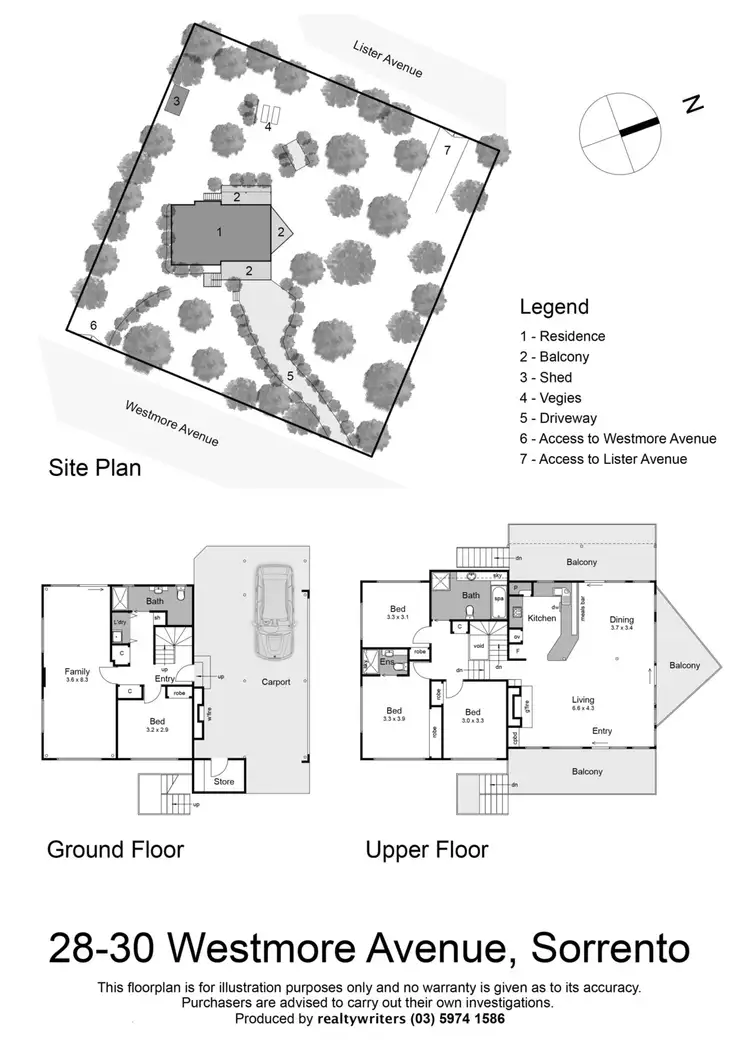 Floorplan of Homely house listing, 28-30 Westmore Avenue, Sorrento VIC 3943