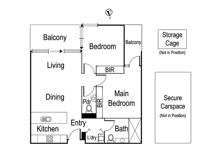 Floorplan of Homely apartment listing, 104/69 Marshall Street, Ivanhoe VIC 3079