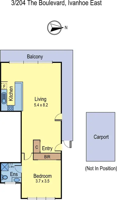 Floorplan of Homely apartment listing, 3/204 The Boulevard, Ivanhoe East VIC 3079