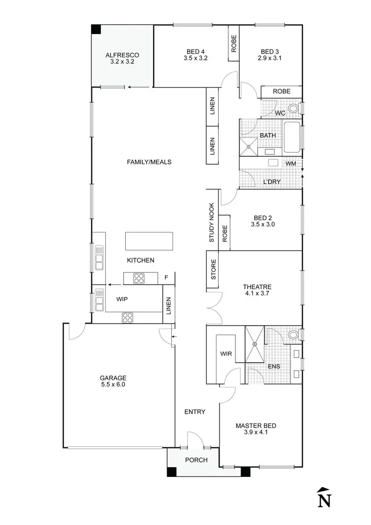 Floorplan of Homely house listing, 10 Telopea Avenue, Wallan VIC 3756