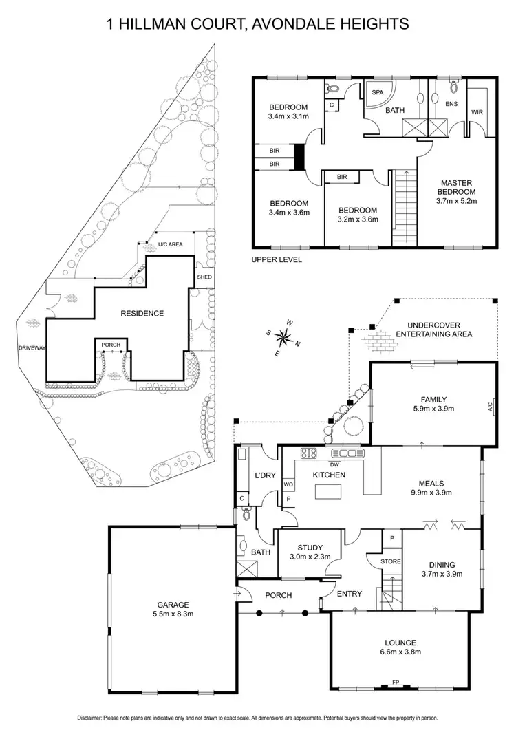 Floorplan of Homely house listing, 1 Hillman Court, Avondale Heights VIC 3034