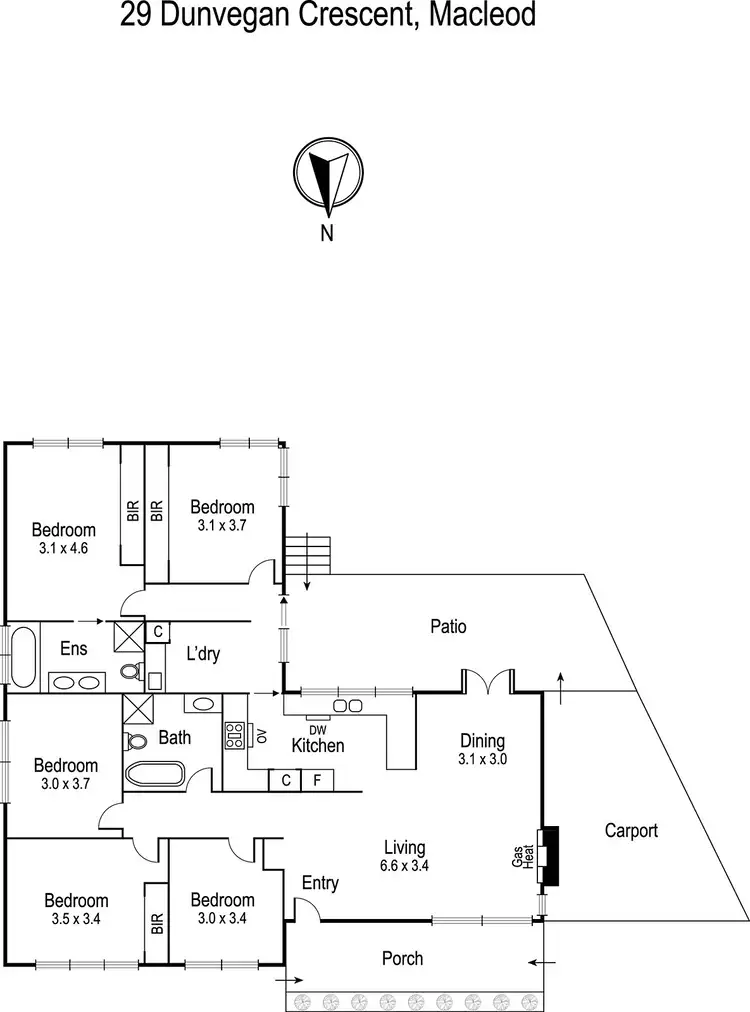 Floorplan of Homely house listing, 29 Dunvegan Crescent, Macleod VIC 3085