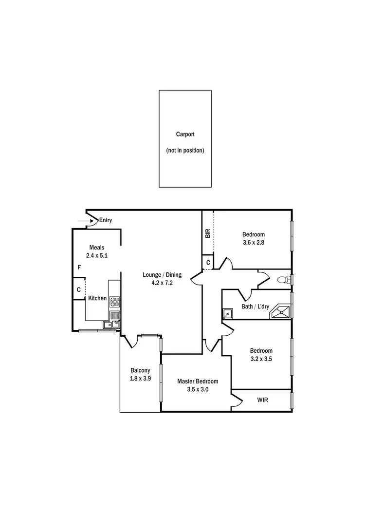 Floorplan of Homely apartment listing, 14/322-328 Dandenong Road, St Kilda East VIC 3183