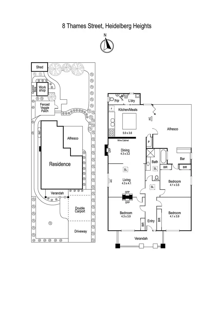 Floorplan of Homely house listing, 8 Thames Street, Heidelberg Heights VIC 3081